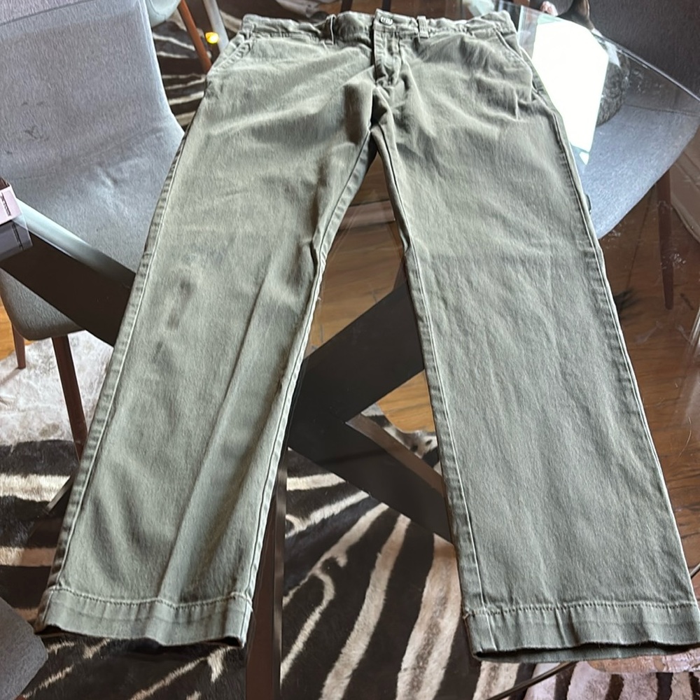 Green chinos
